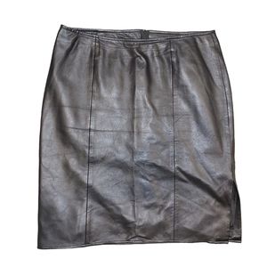 VAKKO LEATHER SKIRT